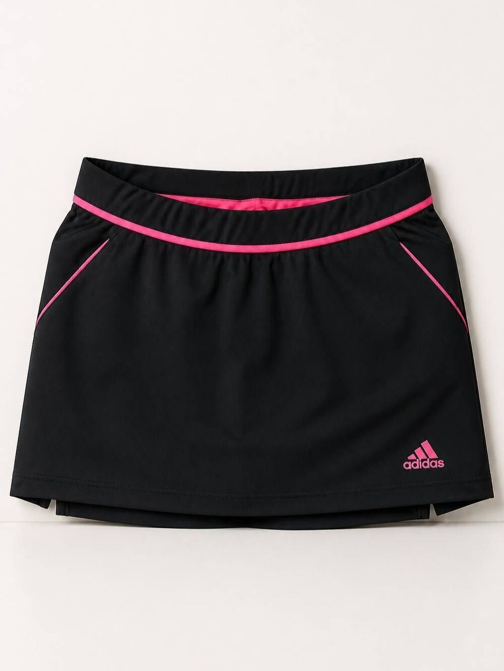 💜Adidas Black & Hot Pink Supernova Athletic Skort Youth Small
